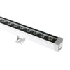 Đèn LED thanh SLWL01 vỏ nhôm màu bạc, hàng thấu kính LED, chụp nghiêng trên nền trắng
