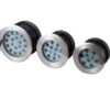Đèn âm đất SLUG09 gồm ba kích thước mặt inox tròn