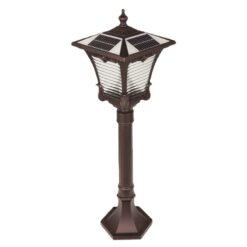 Đèn nấm năng lượng mặt trời SL-506 màu nâu đồng trên nền trắng
