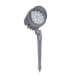 Đèn chiếu cây SLCB10 vỏ nhôm xám có cọc cắm đất, nền trắng