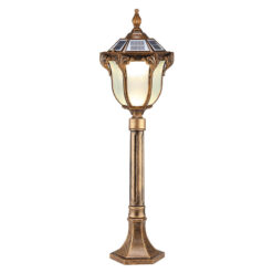 Đèn nấm năng lượng mặt trời SL-502 màu đồng cổ trên nền trắng
