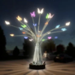Cột đèn cánh bướm RGB SL-ButterflyRGB phát sáng nhiều màu ngoài trời ban đêm