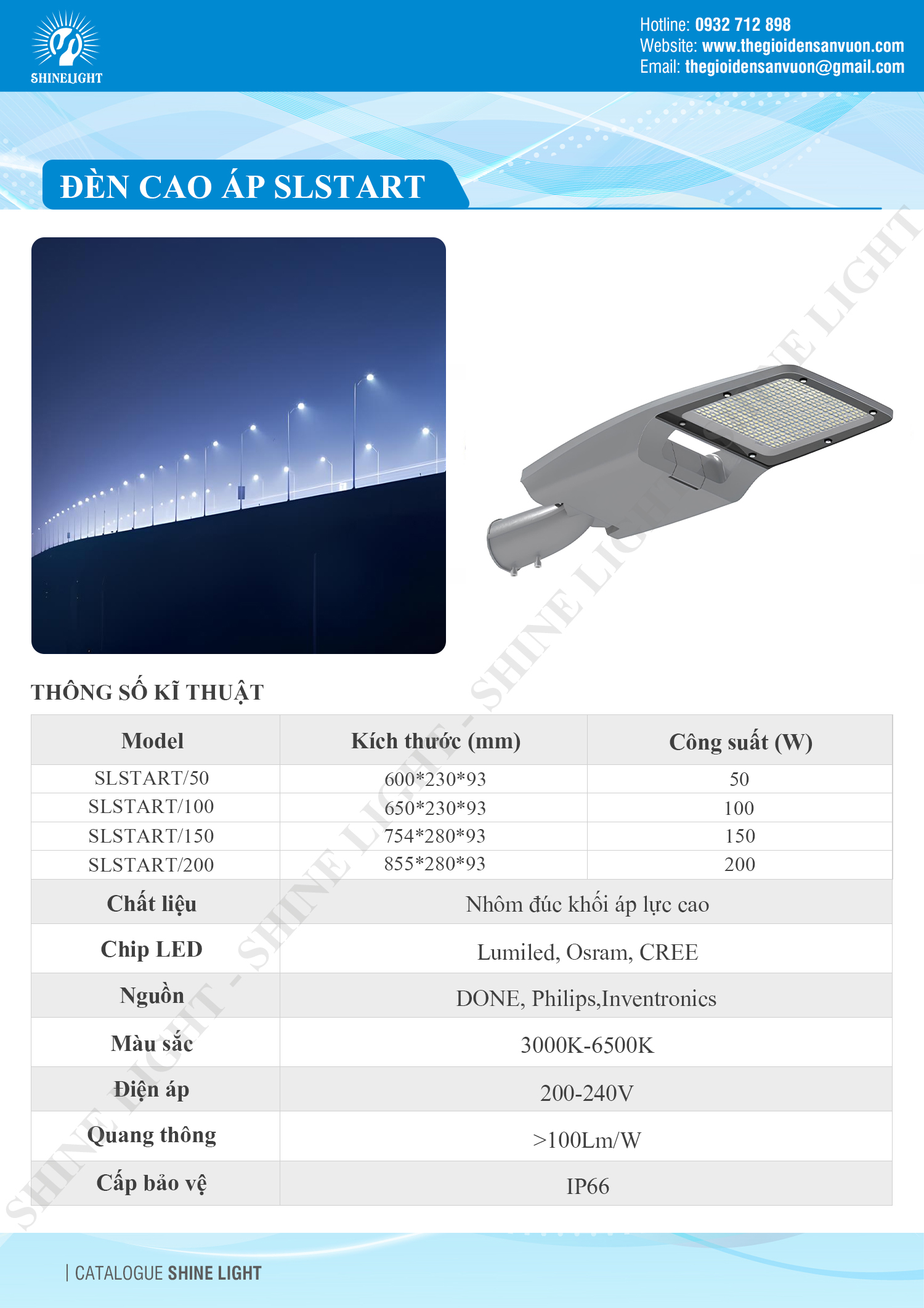 Đèn cao áp LED SLSTART - hình 1