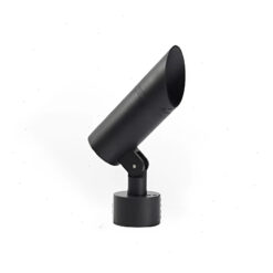 Đèn chiếu cây SLT05 thân trụ màu đen, chụp vát chống chói, khớp chỉnh góc, nền trắng