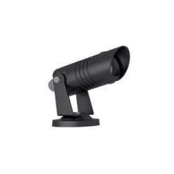 Đèn chiếu cây rọi cột SLRCCBM thân đen, đế tròn bắt vít, nền trắng