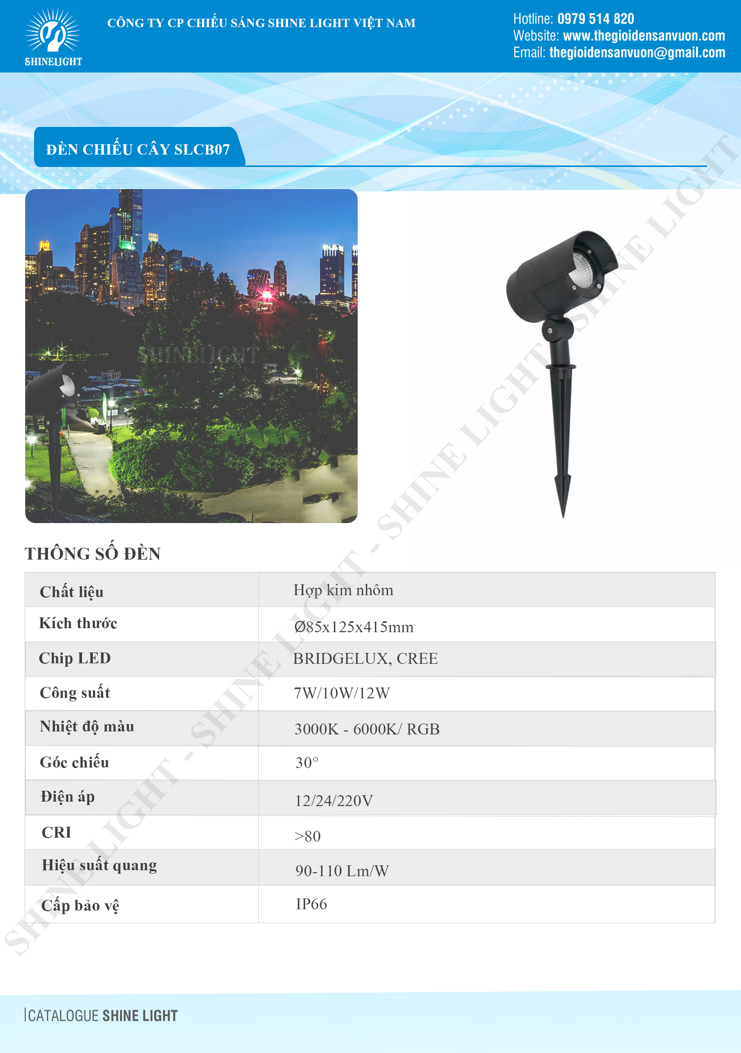 ĐÈN CHIẾU CÂY SLCB07 - hình 1