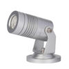 Đèn chiếu cây SLT07 thân nhôm bạc, mặt thấu kính và vít khoá góc chiếu, nền trắng