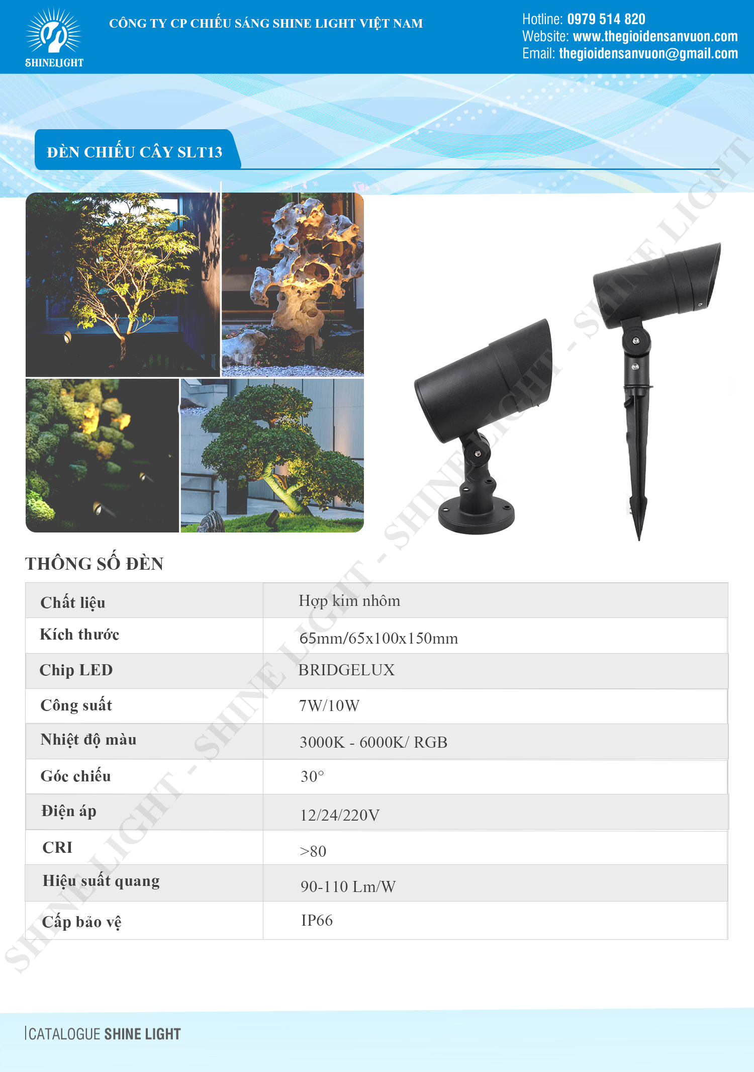 ĐÈN CHIẾU CÂY SLT13 - hình 1