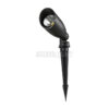 Đèn chiếu cây SLT14 nhìn chính diện thấy chip LED và chóa phản quang, chân cọc cắm