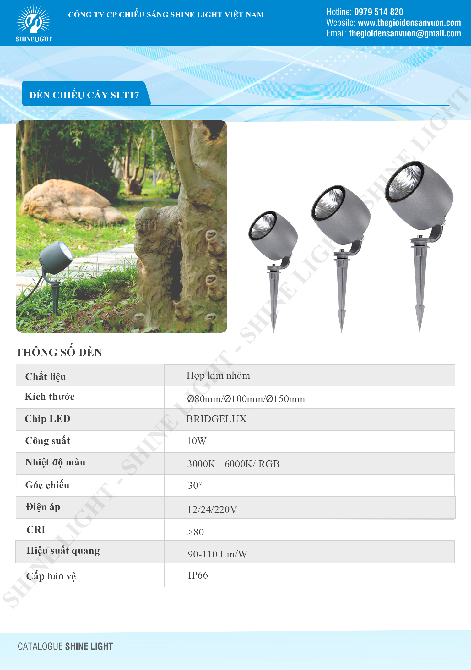 ĐÈN CHIẾU CÂY SLT17 - hình 1