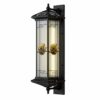 Đèn gắn tường năng lượng mặt trời SLDGTTK-MT dáng hộp đứng cao, kính sọc phát sáng vàng, nền trắng