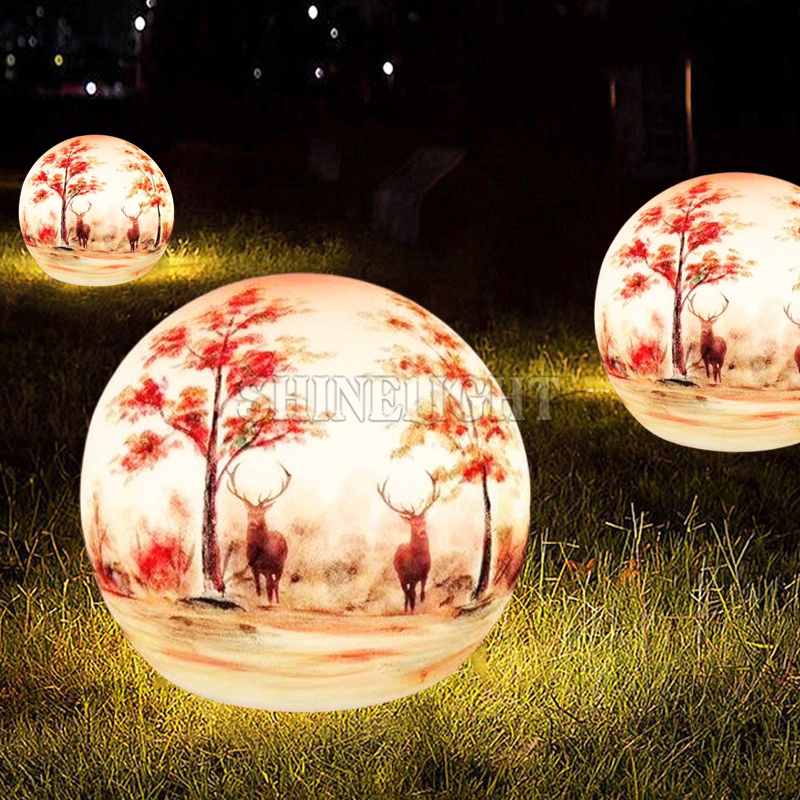 ĐÈN LED HÌNH QUẢ BÓNG SƠN PE - hình 2