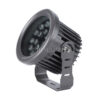 Cận cảnh đèn chiếu cây SLT04 màu xám đậm nhìn nghiêng, nhiều mắt LED và cánh tản nhiệt